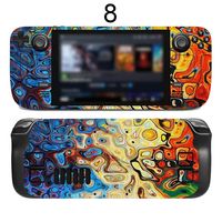 Anti-scratch wrap Cover DIY gra konsola Decor dla Steam Deck pokrowiec ochronny estetyczna naklejka na skórki do pokładu parowego 6